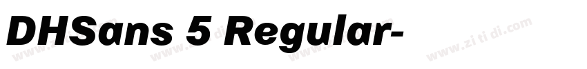 DHSans 5 Regular字体转换